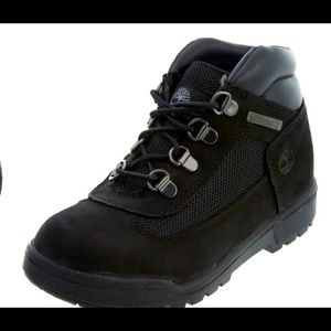 Timberland Boys Black Field Boots